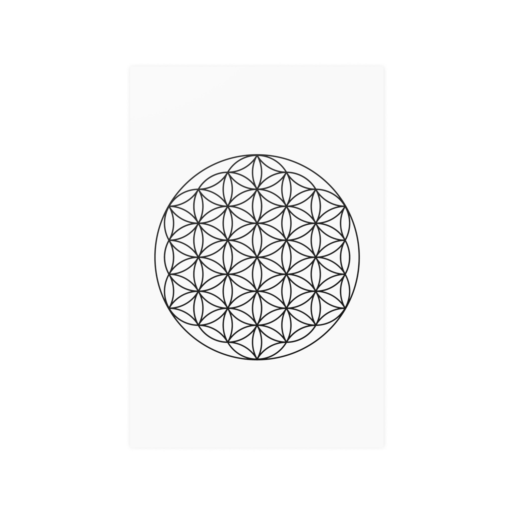 Flower of Life Poster Sacred Geometry Wall Art Flower of Life Print ...
