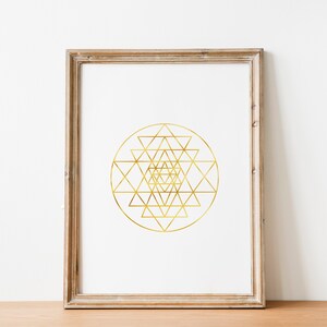 Sacred Geometry Wall Art Set, Flower of Life Print, Torus Wall Art, Sri ...