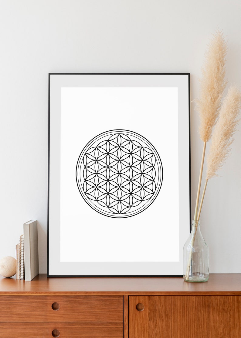 Flower of Life Wall Art | Sacred Geometry Wall Art | Flower of Life ...