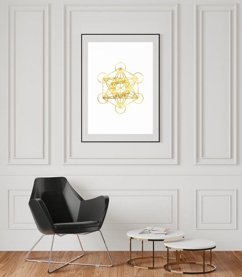 Metatron Print | Metatron Cube Poster | Sacred Geometry Wall Art ...