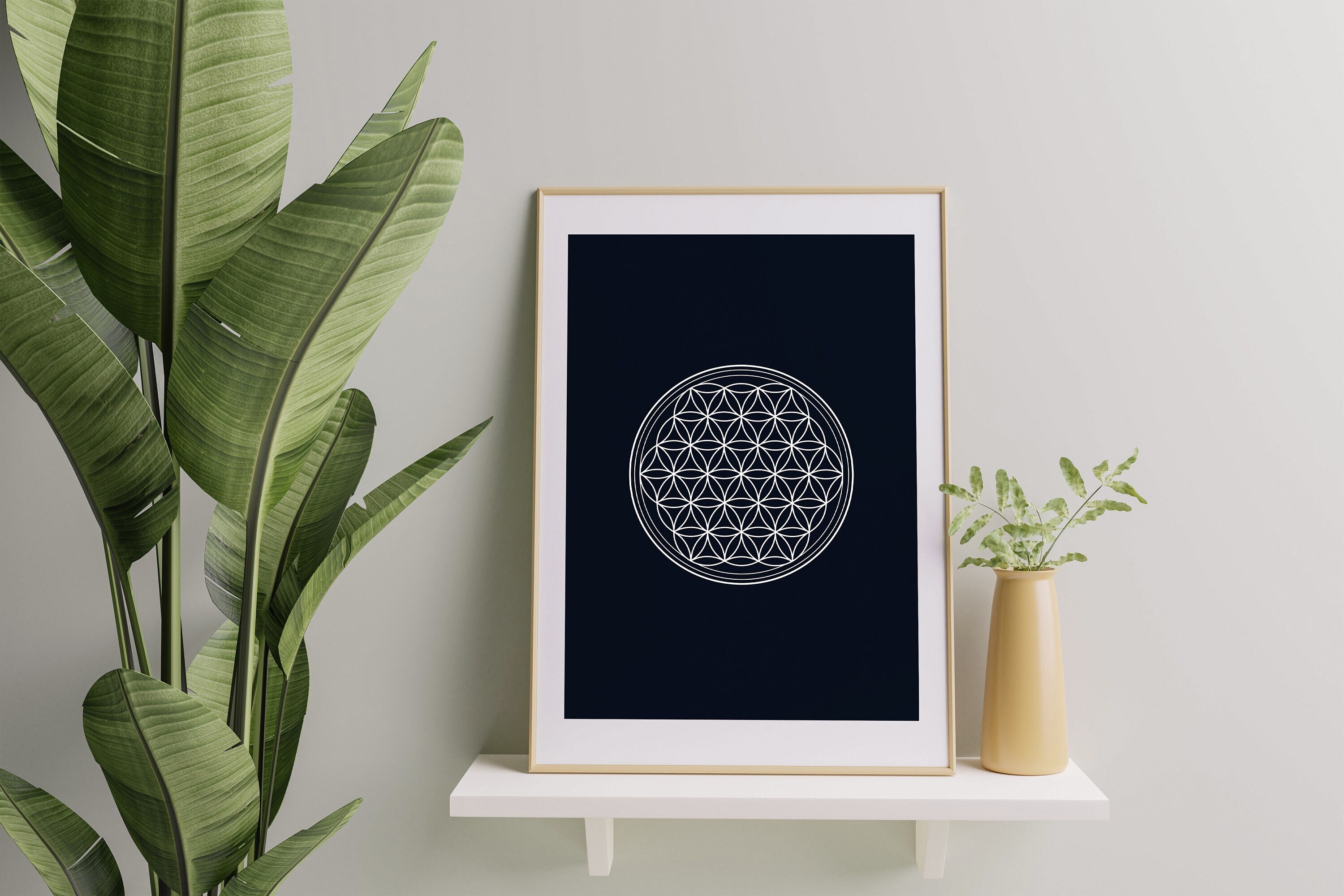 Flower of Life Wall Art, Sacred Geometry Wall Art, Flower of Life Print ...