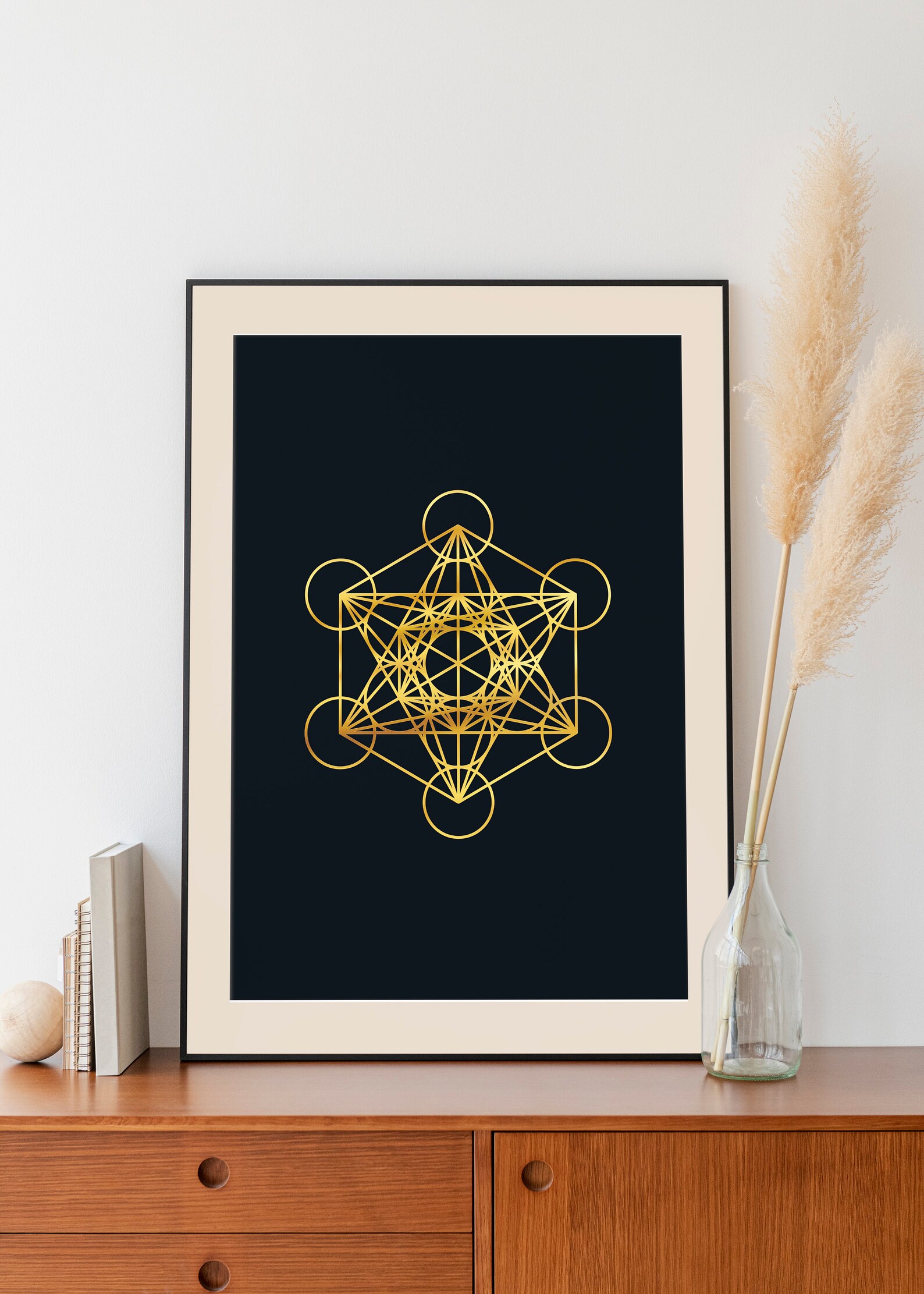 Metatron Print | Metatron Cube Poster | Sacred Geometry Wall Art ...