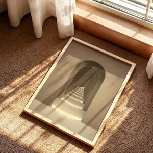 Beige Surrealism Art Print: Abstract Minimalist Wall Decor (Digital Download) image 7