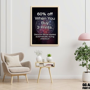 Metatron's Cube Wall Art in Pink Foil main image 1