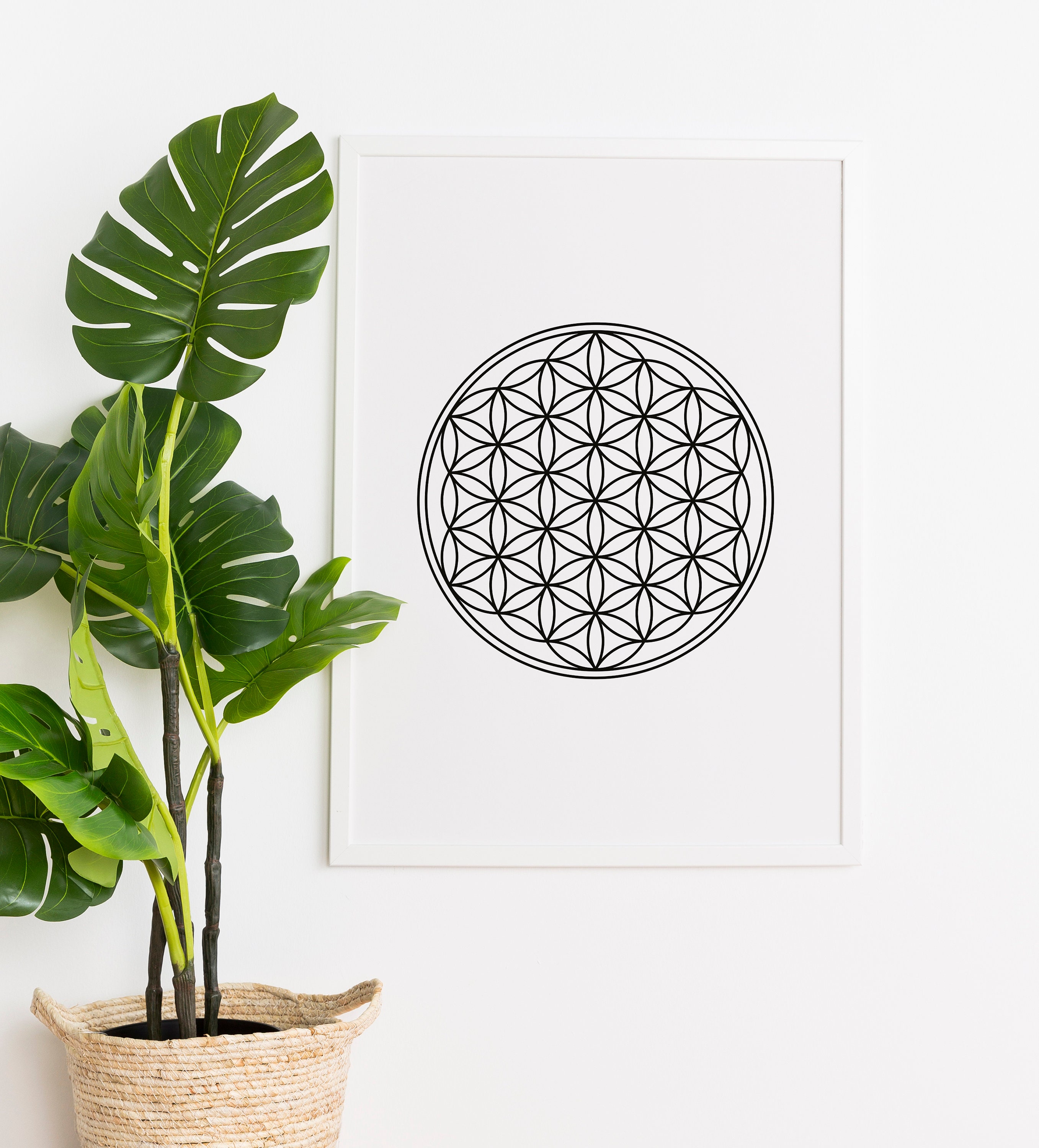 Flower of Life Wall Art | Sacred Geometry Wall Art | Flower of Life ...