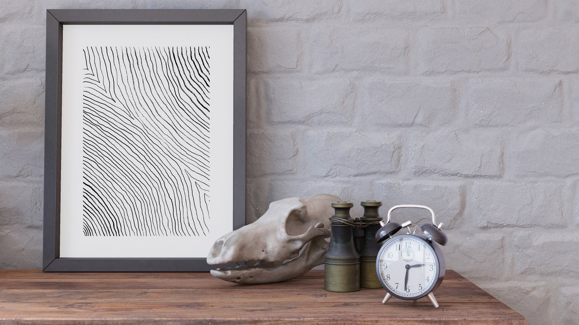 Minimalist Line Art, Abstract Line Art, Black and White Prints, Line ...