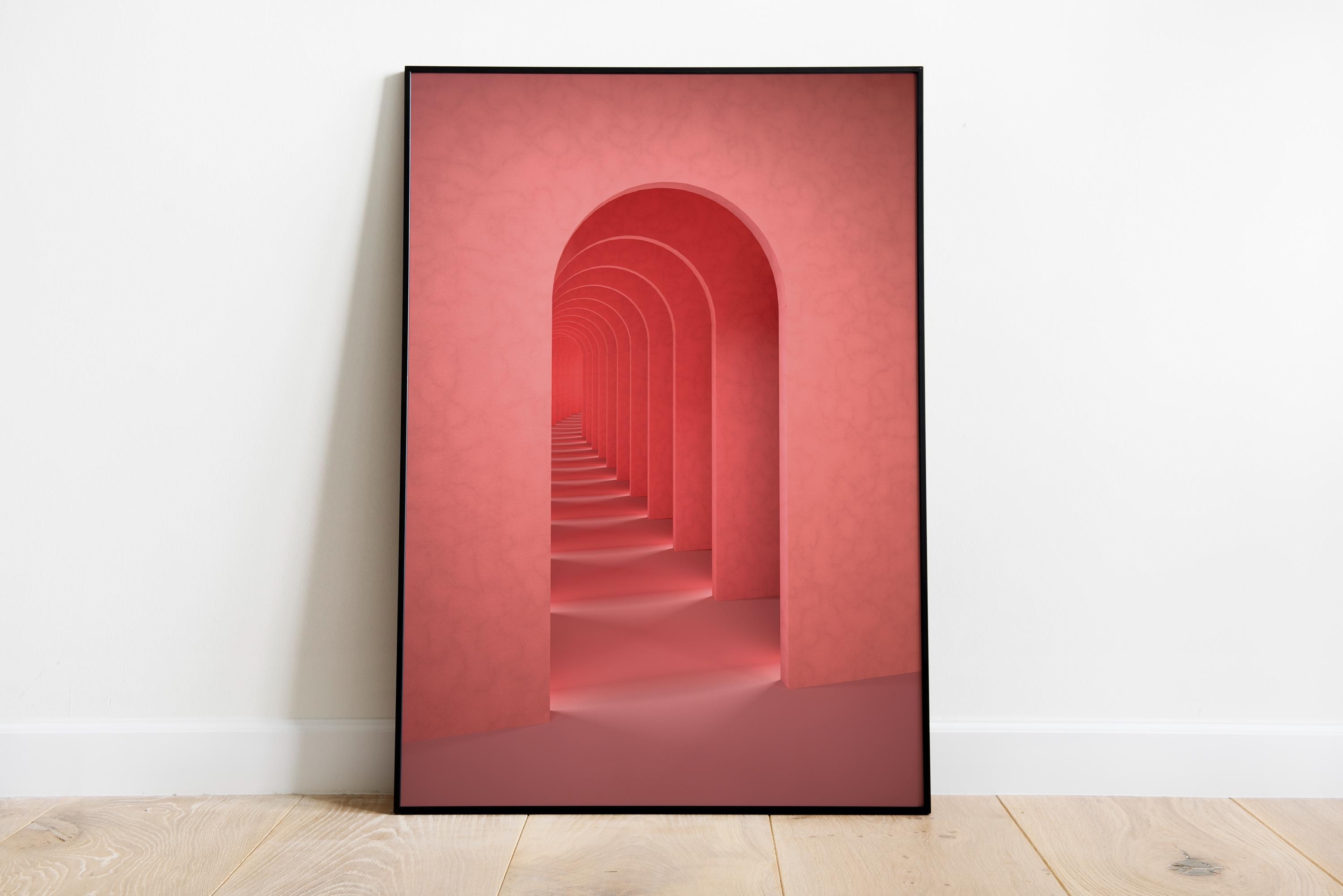 Surreal Wall Art | Abstract Wall Art | Surreal Art Print | Pink Wall Art | Surrealism Art | Pink Print | Eclectic Wall Art | Modern Wall Art