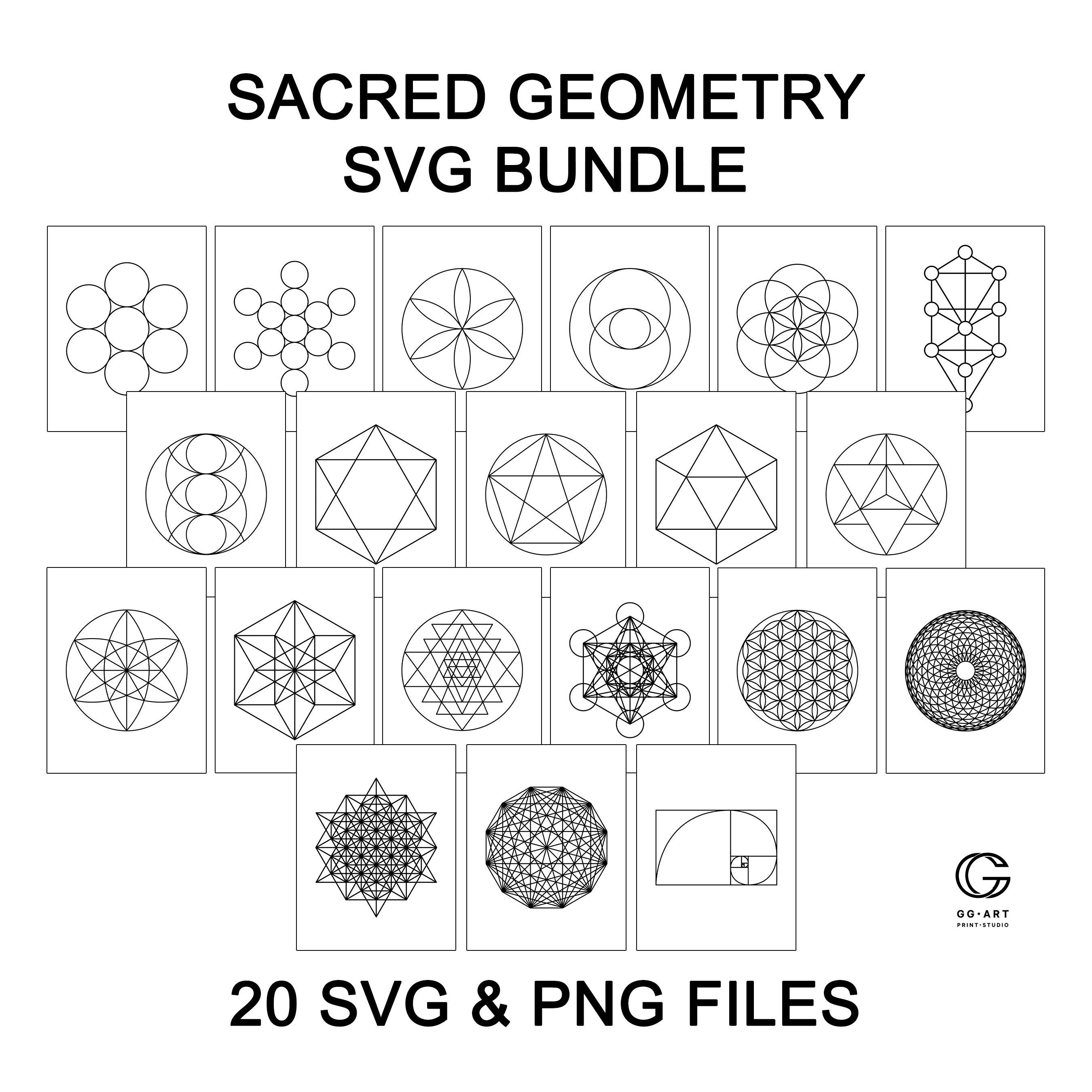 Geometric Tools. Svg Sacred Geometry Svg | Sacred Geometry Art Bundle | Mandala Svg ...