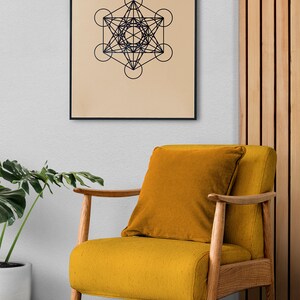Metatron Cube Wall Art | Sacred Geometry Print | Metatron Print ...