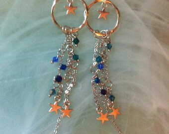 Fluid Curve Earrings – Silver