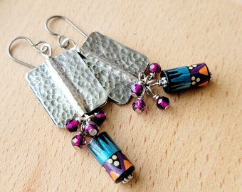 Boho Sterling Silver Earrings  | Gift Boxed | Gift with Purchase | International Shipper