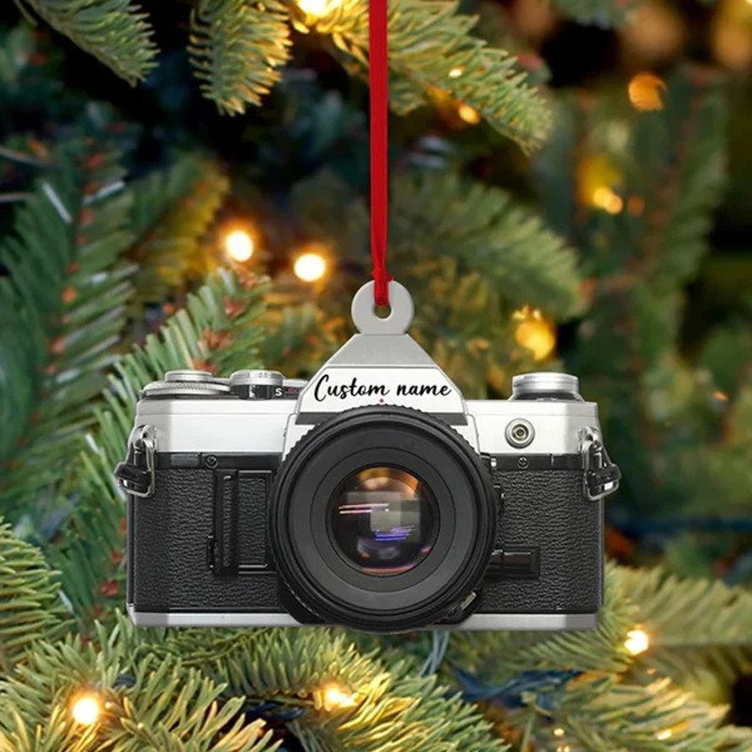 Personalized Camera Shaped Ornament Camera Ornament Etsy