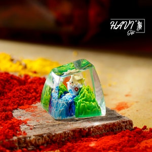 HAVIGift T0gepii Poké Keycaps, Pikaachhu Keycap for Cherry MX Switch Keycaps Wired Mechanical Gaming Keyboard Custom Set Japanese Anime SALE