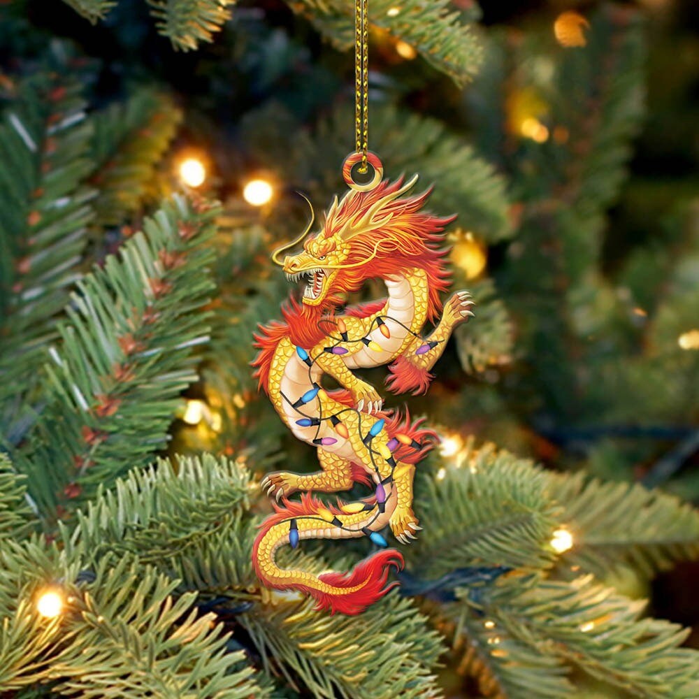 Dragon Asia Christmas Ornament Dragon Christmas Tree Ornaments Dragon  Ornament 2022 Gift Dragon Lover Dragon Christmas Tree - .de