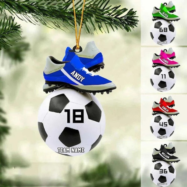 Soccer Ornament Etsy