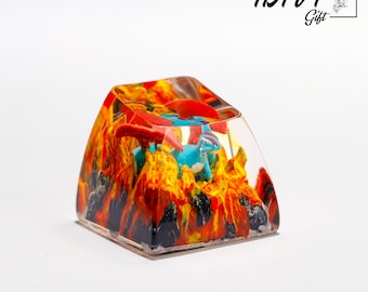 HAVIGift Salaameence P1kaacchu Keycaps Japanese Anime Cute Key Caps Compatible with Cherry MX Switches Custom Gaming Mechanical Keyboard Set