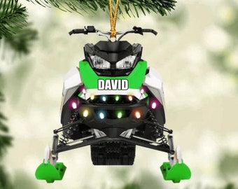Personalized Snowmobile Gear Christmas Ornament Snowmobile Gear Ornament Gift for Snowmobile Lovers Snowmobile Gear Ornament
