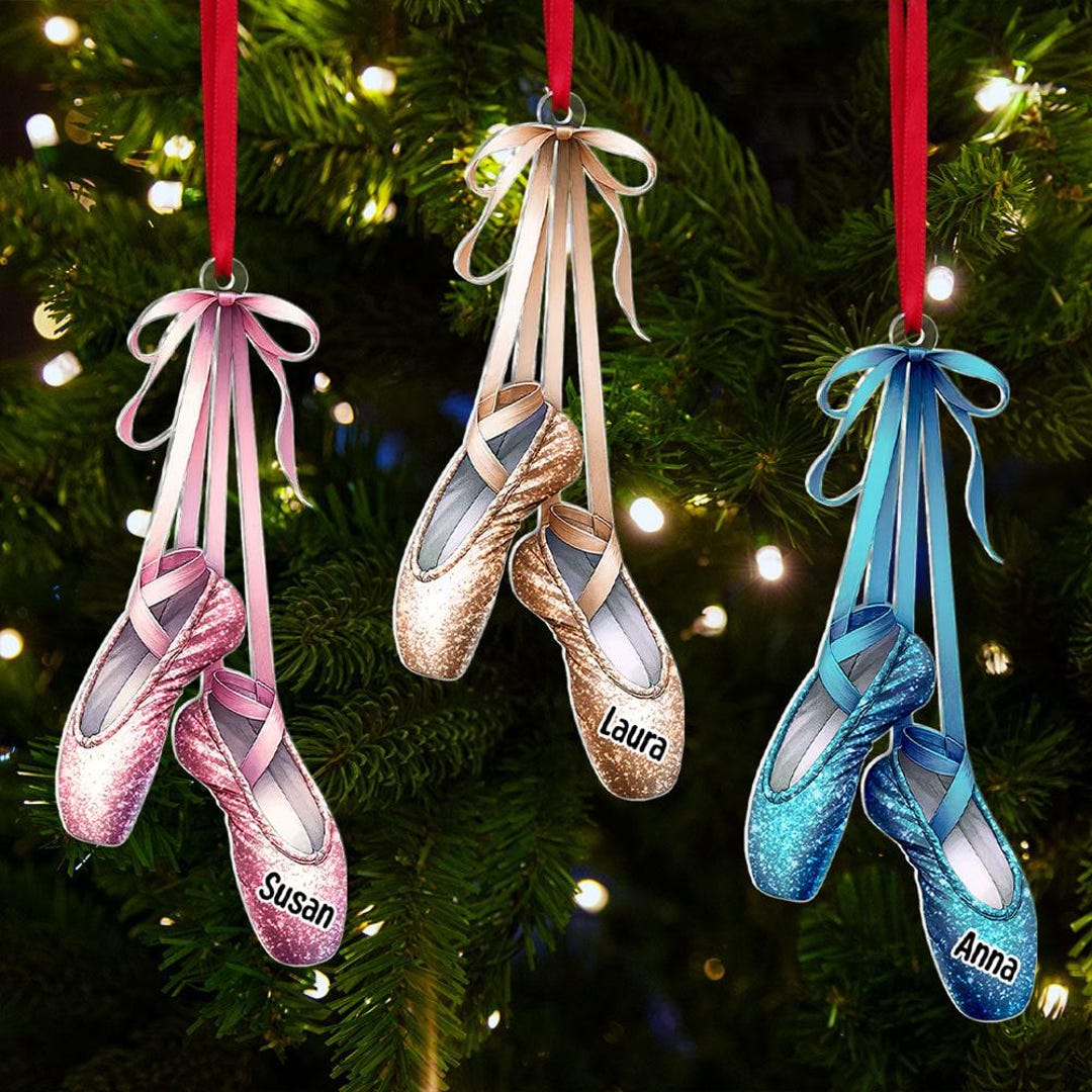 decorated ballet shoes
