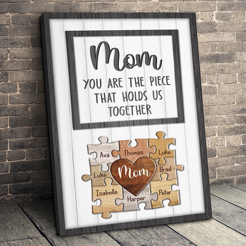 You Are The Piece That Holds Us Together- Personalized Engraved Cuttin -  GoDuckee