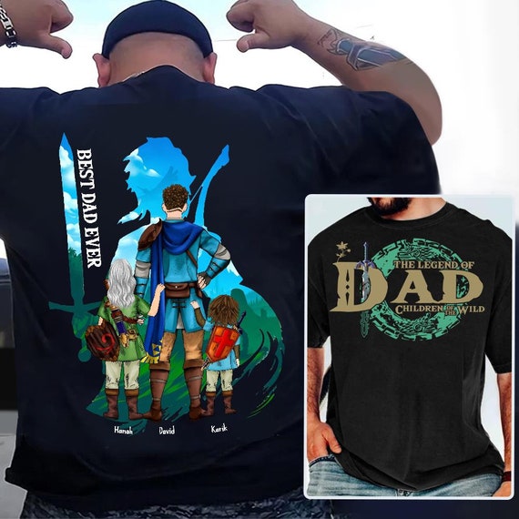 Personalized The Legend Of Dad Shirt, Children Of The Wild, Dad And Kids Shirt, Best Dad Ever Shirt, Father's Day Shirt, Gift For Dad