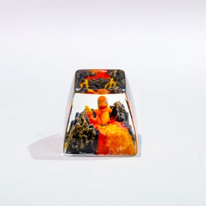 HAVIGift Charamander Poké Keycap, Custom Keycap Poké Artisan Resin Keycap Handmade, SA For Cherry MX Mechanical Gaming Keyboard Gift For Him