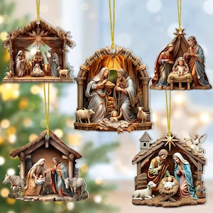Personalized Holy Christmas Ornament, Holy Christmas, Jesus Ornament, Christmas Gift For Holy Christmas