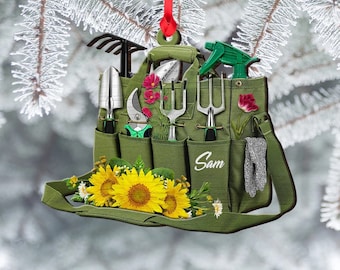 Personalisierte Garten Tragetasche Ornament für Gärtner, individuell geformte Acryl Gartenverzierung, Gartenliebhaber, Pflanzengeschenk, Gärtnerverzierung