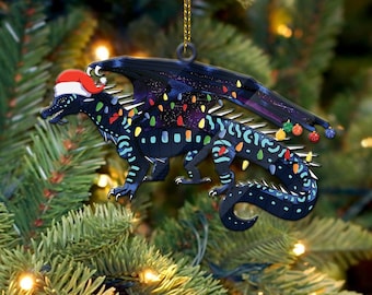 Personalized Dragon Christmas Ornament Dragon Christmas Tree Ornaments Dragon Ornament 2022 Dragon Lover Dragon Christmas Tree