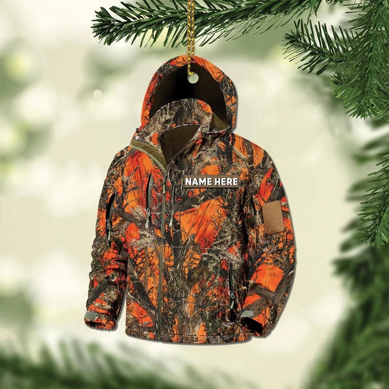 Personalized Hunting Camo Patterns Jacket Ornament Hunting Etsy