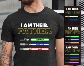 Personalized I am Their Father T Shirt, Father' Day Gift, Custom Kids Name, Best Dad Ever T shirt, Gift For Daddy Grandpa