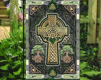 Irish Celtic Cross Flag, Shamrock Flag, Happy St. Patrick&#39;s Day Flags, Lucky Irish Flag, Shamrock Clover Flag, Irish Blessing Flag