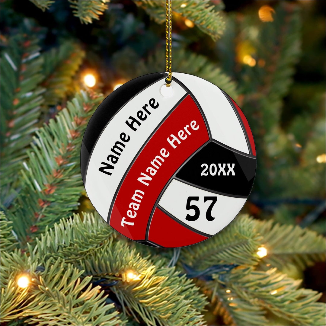 Personalized Volleyball Ornaments Custom Volleyball Christmas Ornaments