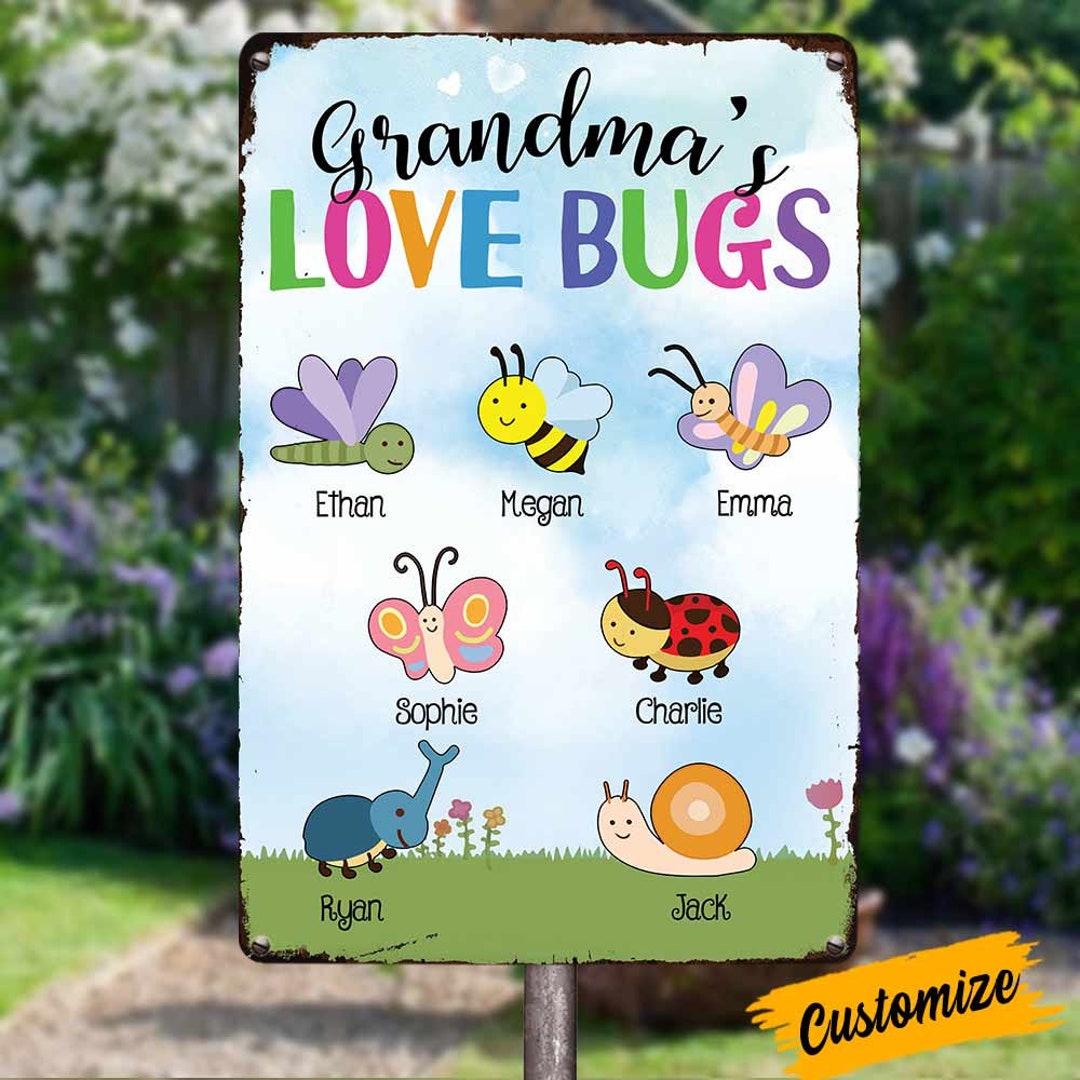 Grandma's Love Bugs - Gift For Mom, Grandma - Personalized Phone Case