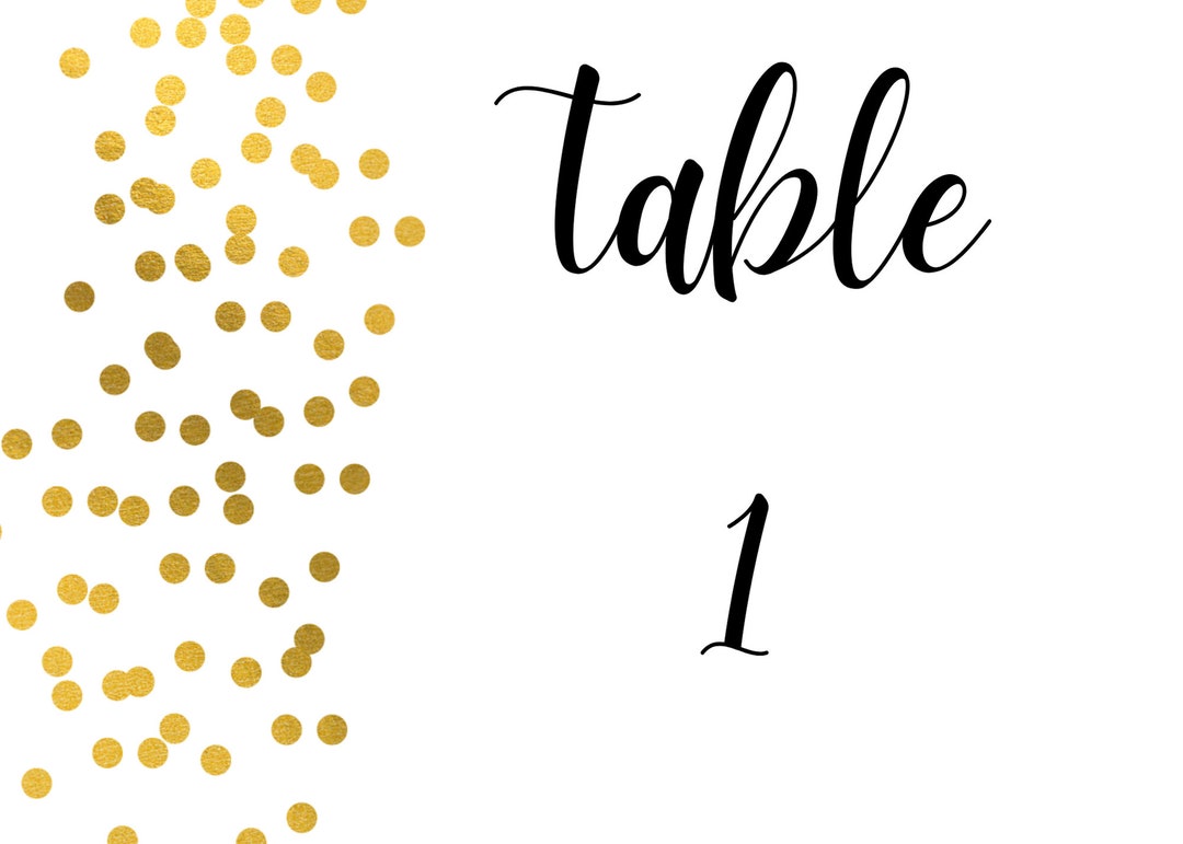Downloadable and Printable Table Numbers - Etsy