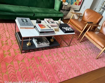 HAND TUFTED CARPET-Tibetan Wool Carpets,Modern Wool Carpets,High low pattern Carpet, Home Decor Carpets,Tiger Rugs& carpets.