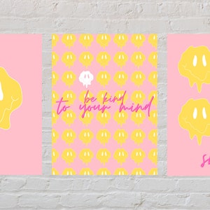 Smiley Face Art, Set of 3