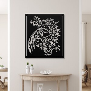 Dragon Metal Wall Art For Living Room Decoration, Dragon Wall Decor For Home