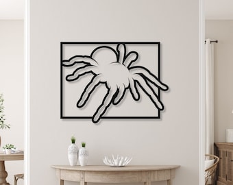 Tarantula Metal Wall Art: Spider Lover Gift