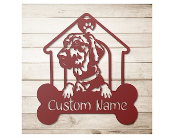 Custom Rhodesian Ridgeback Metal Sign: Personalized Dog Art