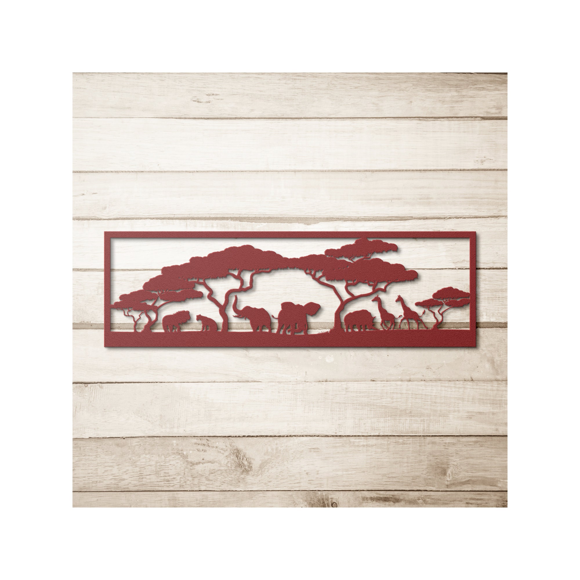 Metal Safari Wall Decor Safari Wall Art Safari Door Hanger Etsy