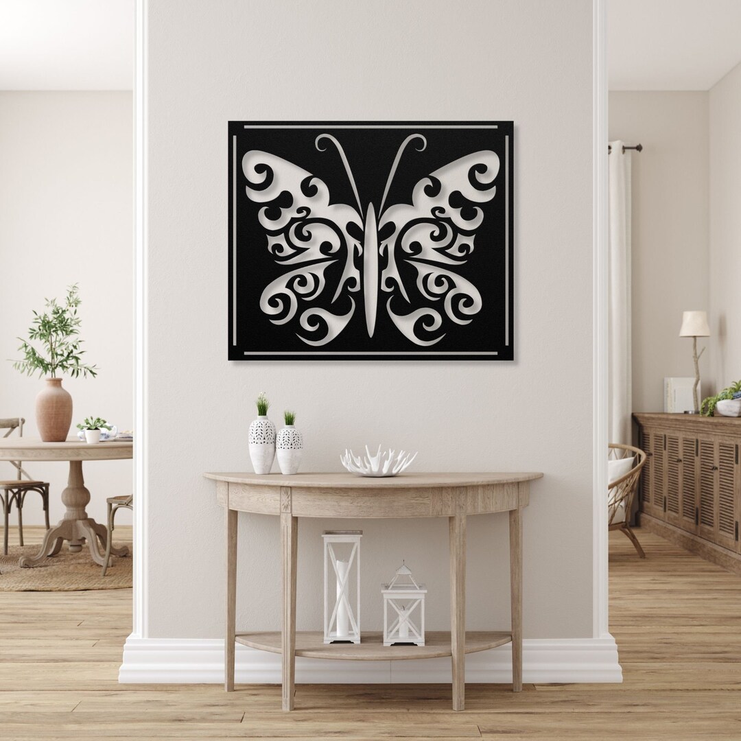 Metal Butterfly Wall Decor, Butterfly Wall Art, Butterfly Door Hanger ...
