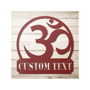 Custom Om Metal Wall Art - Personalized Om Metal Sign