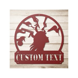 Custom Beauty Salon Sign - Personalized Hair Salon Metal Wall Art
