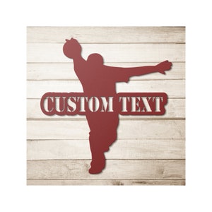 Personalized Bowling Metal Wall Art, Custom Bowling Player Name Sign Decoration, Sport Gifts, Birthday Present, Bowling Sign, Bowler Gifts