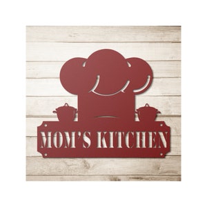 Custom Metal Sign for Kitchen, Personalized Kitchen Signs, Mom&#39;s Kitchen Wall Decor, Grandma Gift For Kitchen, Custom Kitchen Sign for Wall