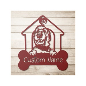 Custom Irish Wolfhound Sign, Irish Wolfhound Metal Sign, Personalized Irish Wolfhound Gift, Dog Name Sign, Irish Wolfhound Gifts, Pet Sign