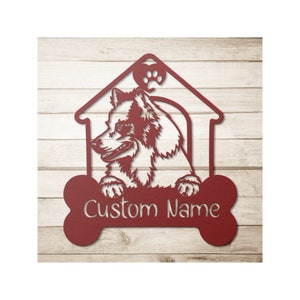 Custom Husky Sign, Husky Metal Cutout, Personalized Husky Gift, Dog Name Sign, Husky Gifts, Husky Wall Art, Husky Art, Dog Welcome Sign