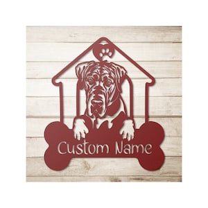 Custom Great Dane Sign,  Great Dane Metal Cutout, Personalized  Great Dane Gift, Dog Name Sign,  Great Dane Gifts,  Great Dane Wall Art