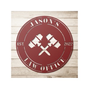 Law And Justice Metal Wall Art, Custom Law Metal Sign, Law Office Decor, Lawyer Gifts, Gifts For Lawyers, Attorney Gift Idea For Man, Woman