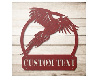 Custom Metal Pheasant Sign For Home Decoration - Personalized Pheasant Bird Wall Art Decor
